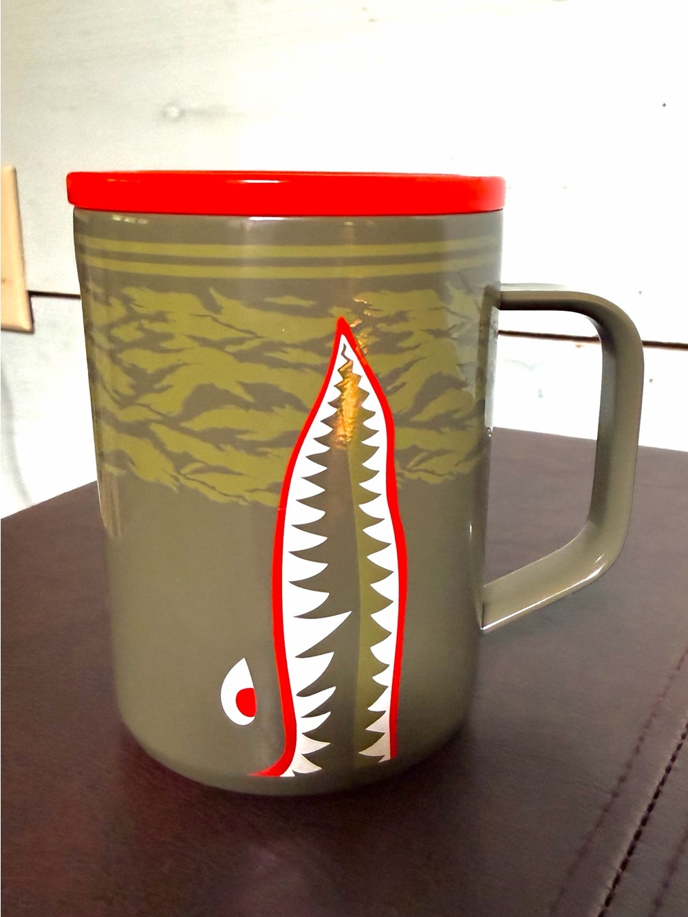 Corkcicle x Stance Warbirds coffee mug 16 oz  sharks teeth